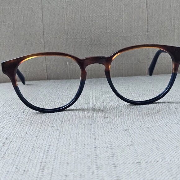 Warby Parker Women Glasses Frame Brown/Blue Tone PERCEY Limited Edition Eyeglass - Picture 3 of 13